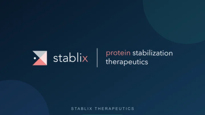 Stablix Therapeutics 公司 Logo 或品牌代表图