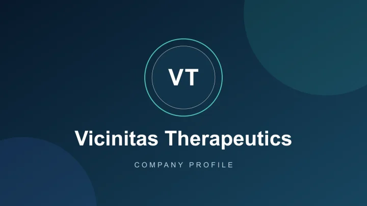 Vicinitas Therapeutics 公司品牌图