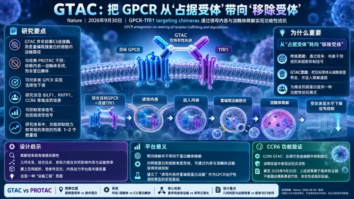 论文速览：GTAC借助TfR1内吞与溶酶体降解抑制GPCR信号
