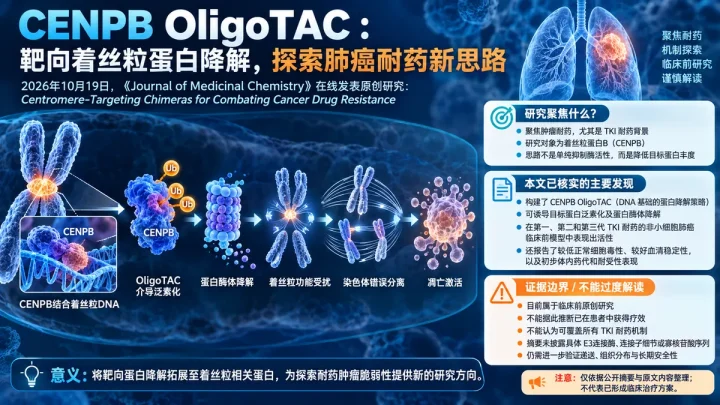 论文速览：CENPB OligoTAC降解着丝粒蛋白，探索肺癌耐药干预新路径